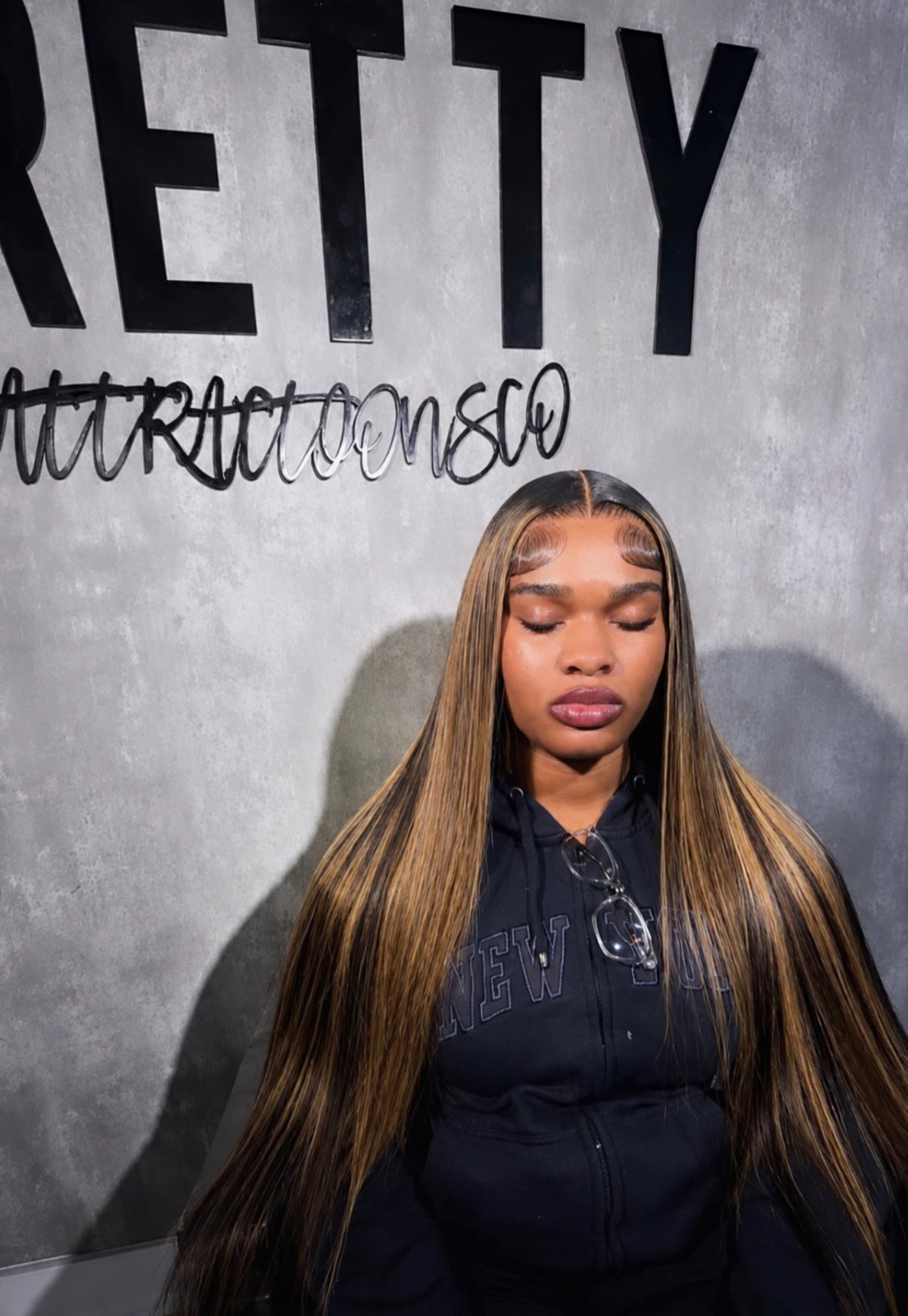 HIGHLIGHT STRAIGHT TRANSPARENT WIGS